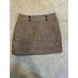 Outback Red Women's Brown Tweed Mini‎ Skirt Size 4 Casual Fall